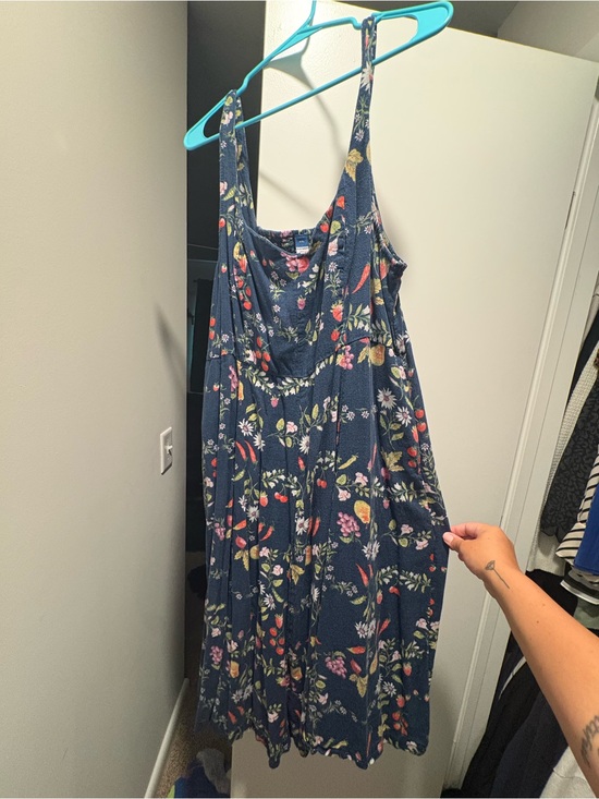 Old Navy Dresses & Skirts - Old Navy Navy Floral Maxi Sundress with Pink & Yellow Accents